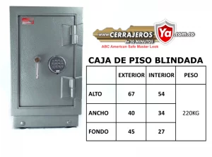 Cajas fuertes de piso blindadas