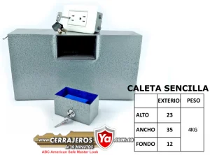 Cajas fuertes caleta sencilla