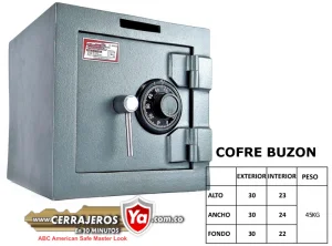 Caja fuerte ancla cofre buzón