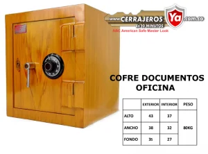 Cajas fuertes ancla cofre documentos oficina no empotrable