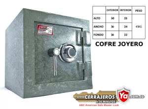 Cajafuerte Cofre joyero