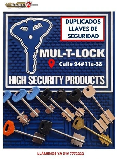 Llaves de seguridad mult lock