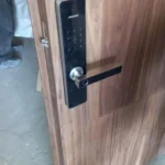 puerta y cerradura seguridad digital